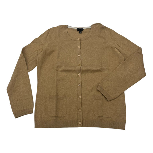 Sweater Cardigan By Talbots In Tan, Size:Sp
