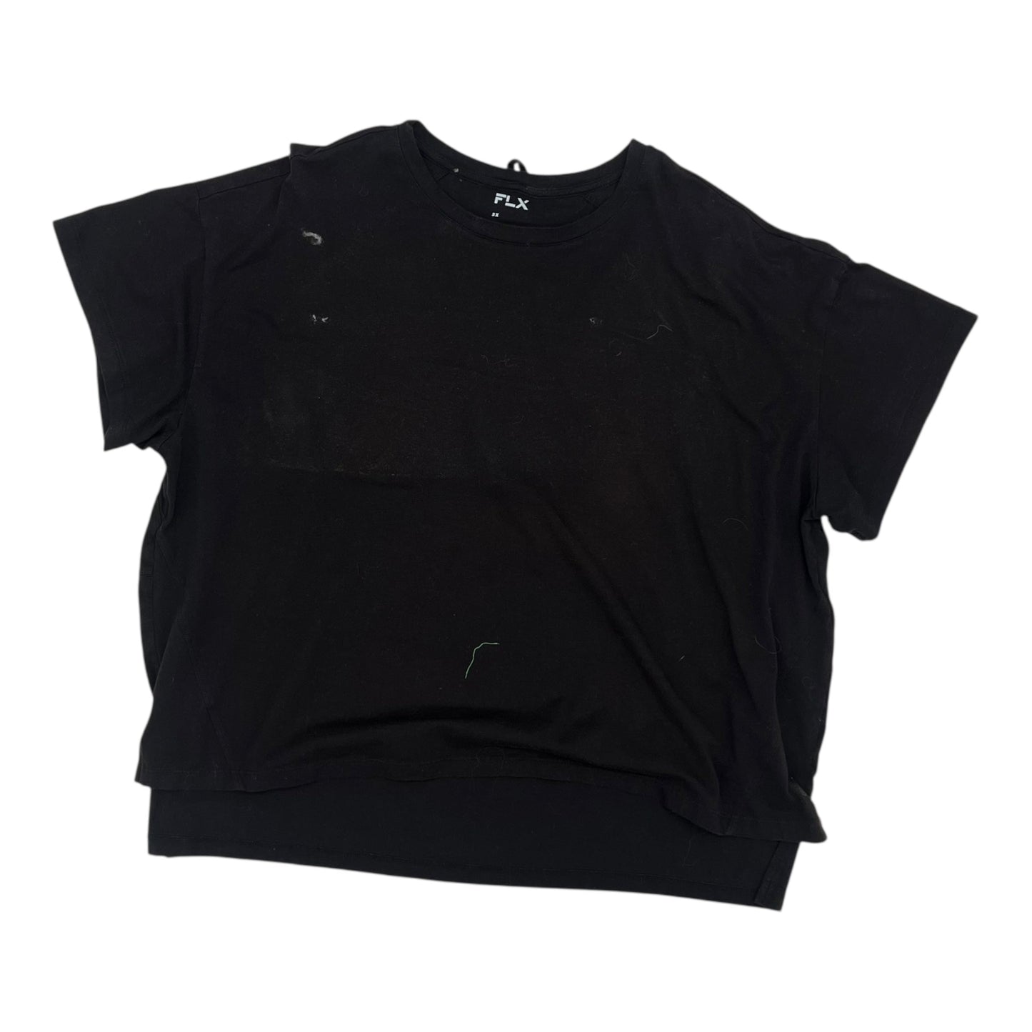 ATHLETIC TOP SS by FLX In BLACK, Size: 2X