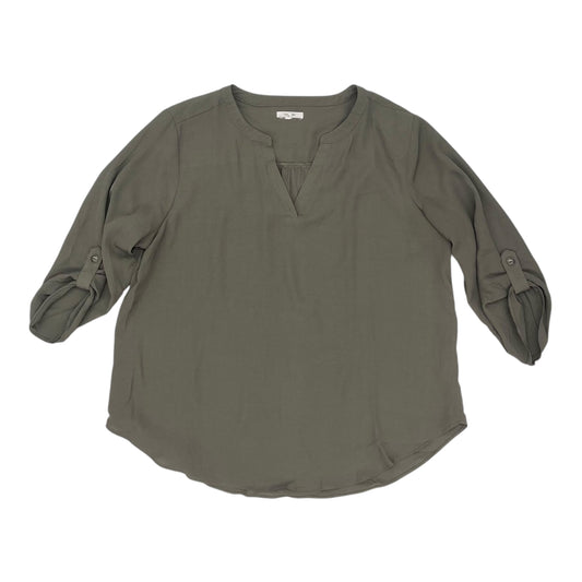 Blouse Ls By Maurices In Green, Size:Xl