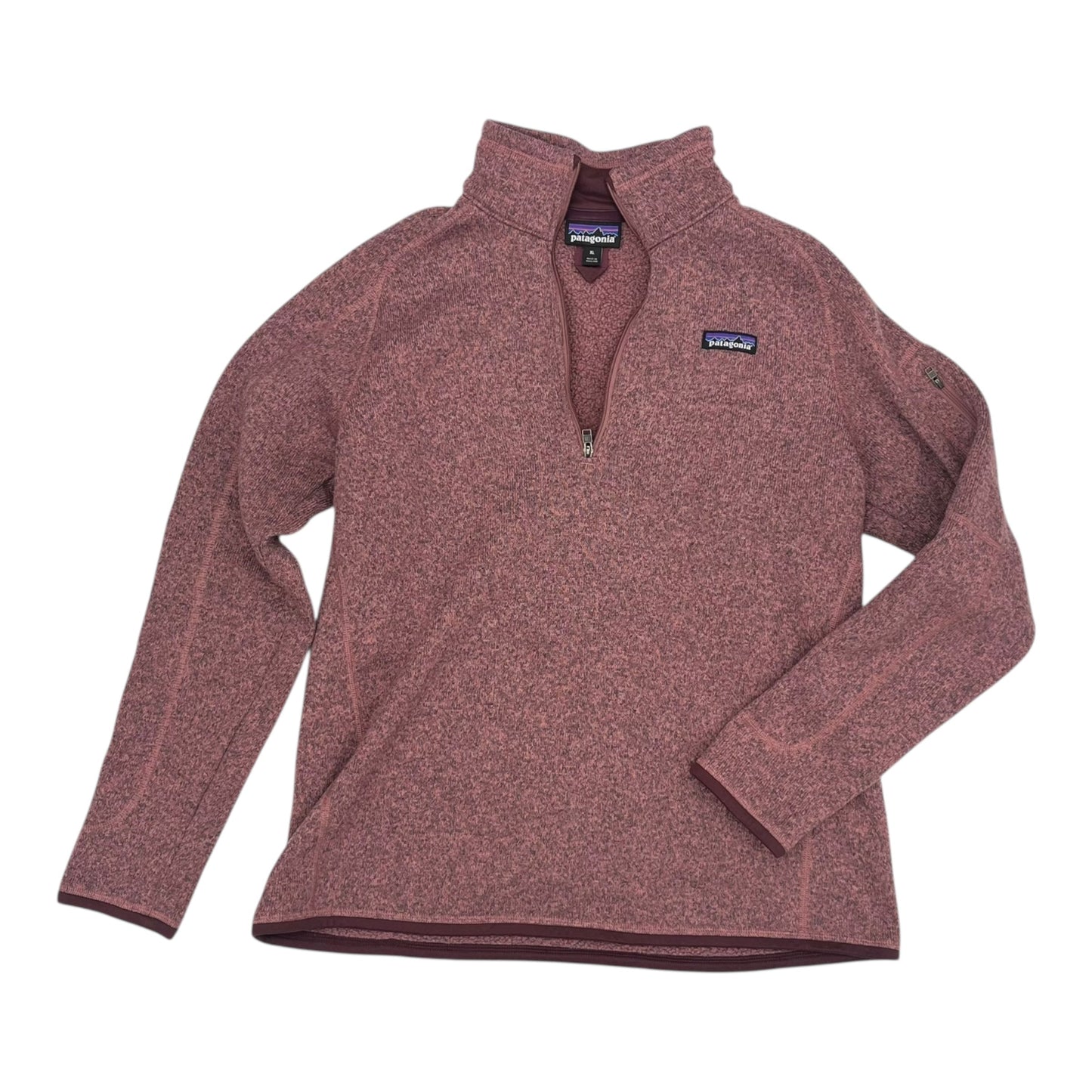 Athletic Sweatshirt Collar By Patagonia In Red, Size:Xl