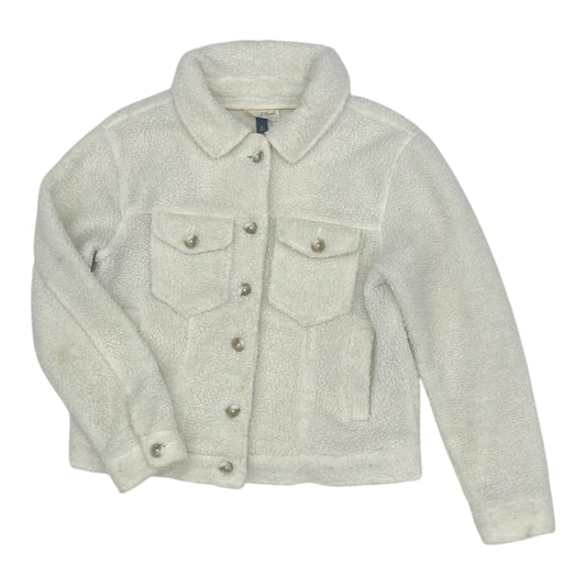 JACKET FAUX FUR & SHERPA by UNIVERSAL THREAD In CREAM, Size: M