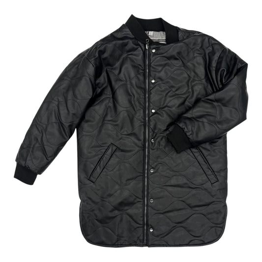 Jacket Moto By Clothes Mentor In Black, Size:M