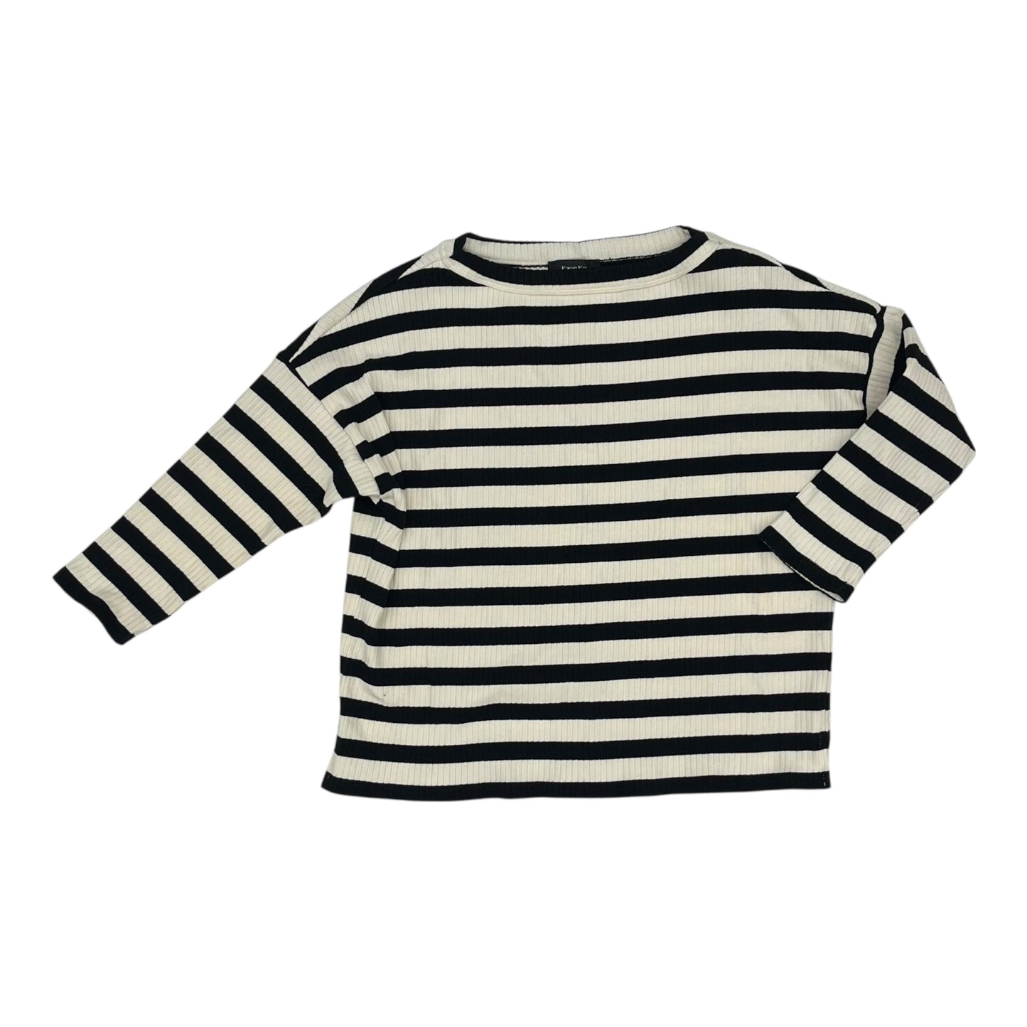 Top Ls By Karen Kane In Blue & Cream, Size:L