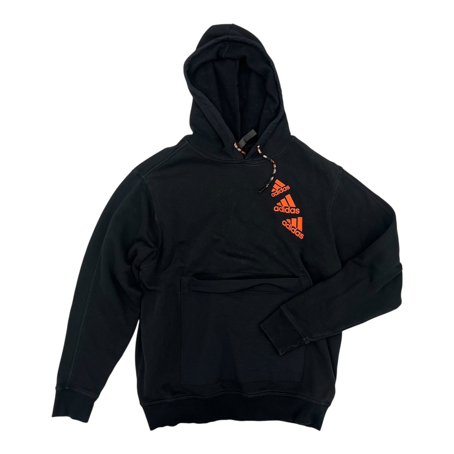 Athletic Sweatshirt Hoodie By Adidas In Black, Size:L