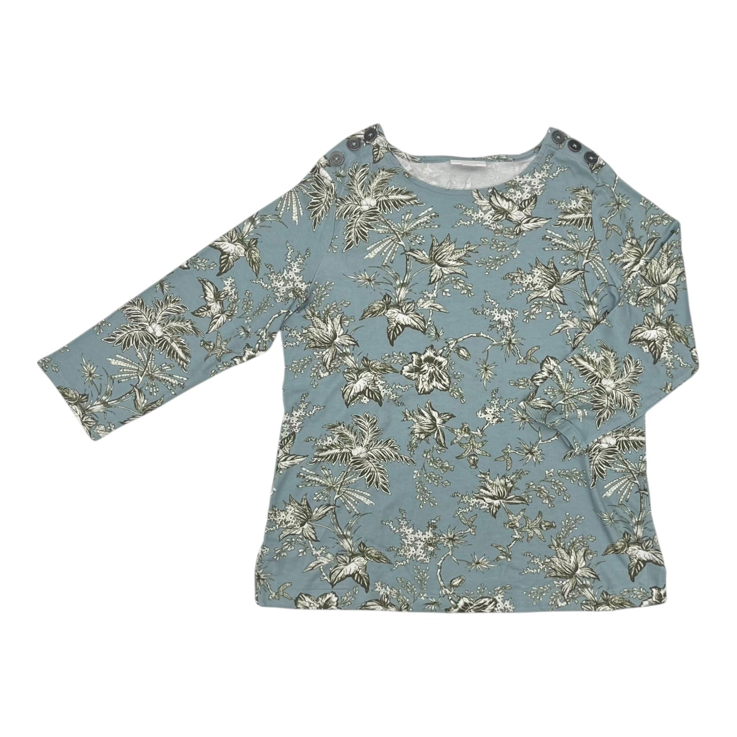 Top 3/4 Sleeve By J. Jill In Floral Print, Size:S