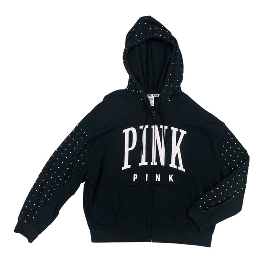 Sweatshirt Hoodie By Pink In Black, Size:M