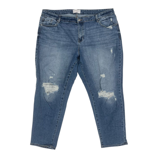 Jeans Boyfriend By Lane Bryant In Blue Denim, Size:18