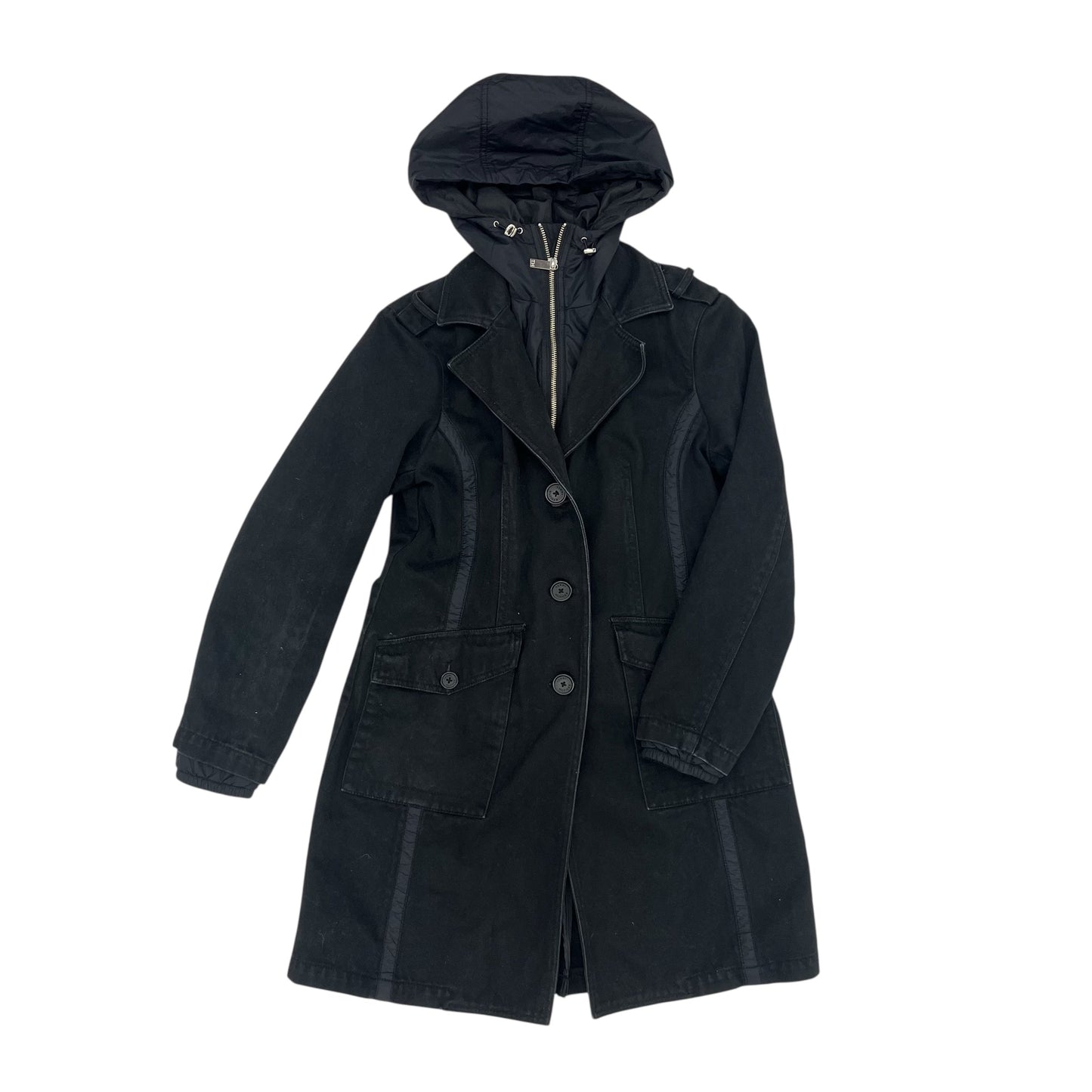 Jacket Denim By Tommy Hilfiger In Black Denim, Size:M