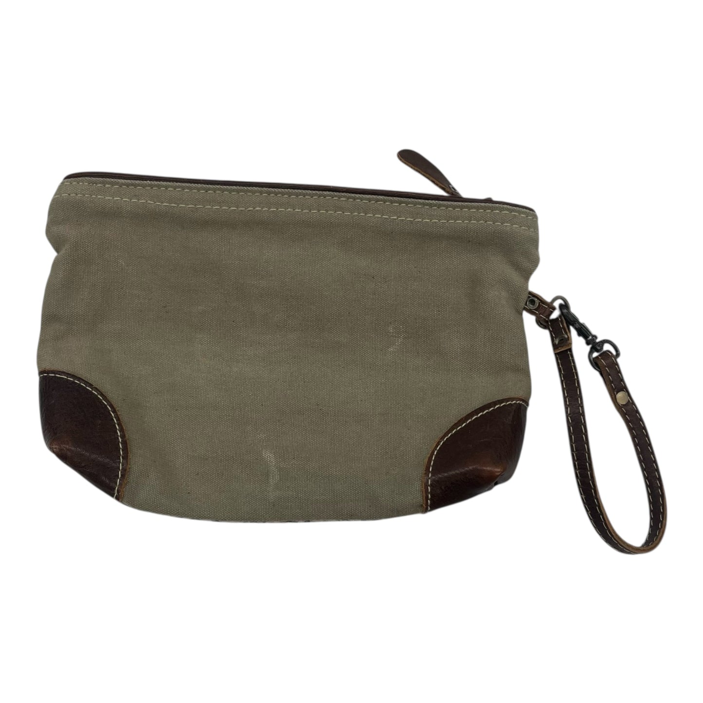 Wristlet By Myra In Brown & Cream, Size:Medium