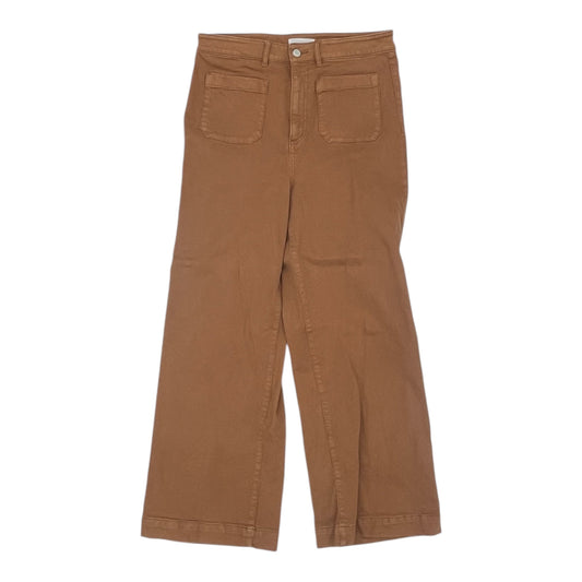 Jeans Wide Leg By Loft In Brown, Size:10