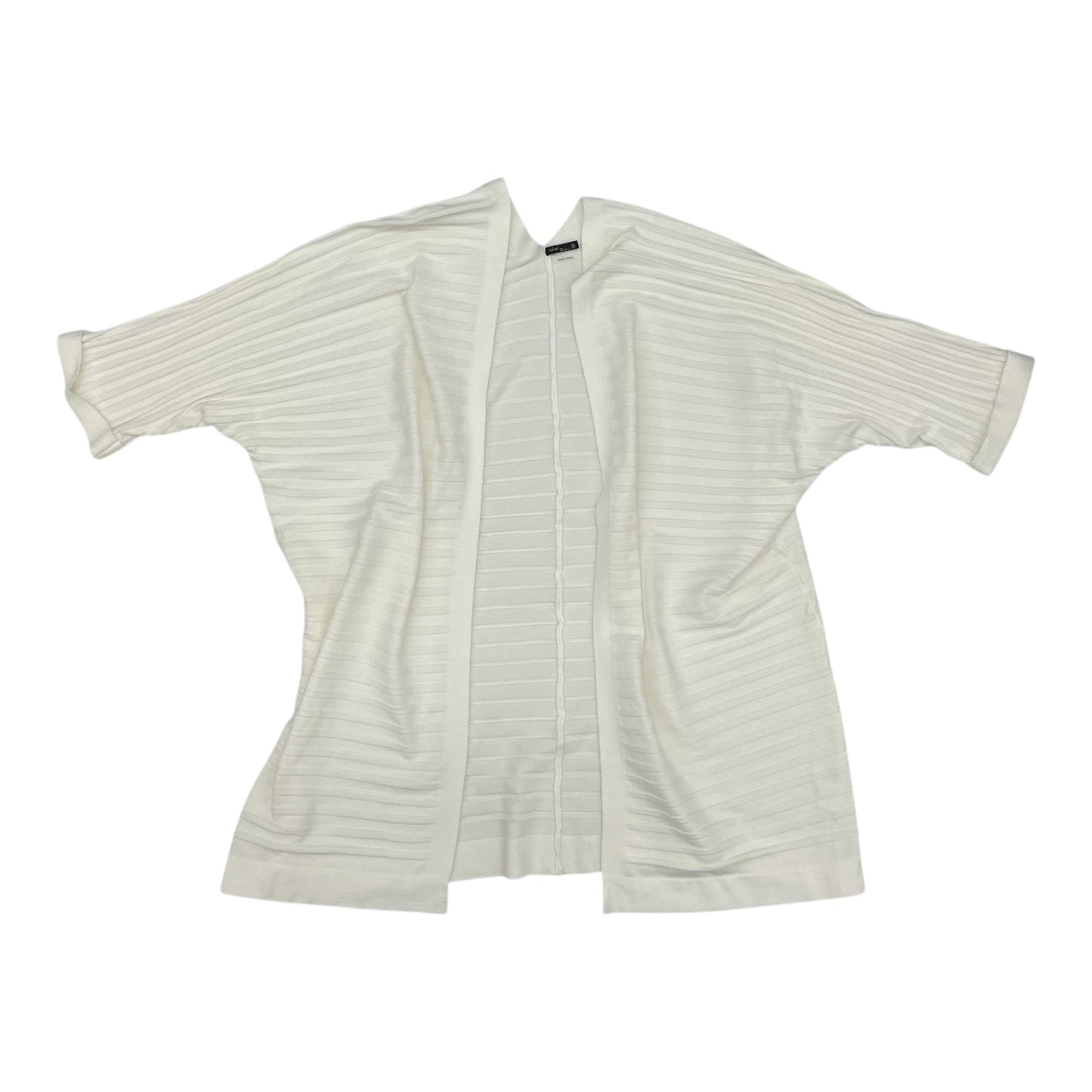 Sweater Cardigan By Clothes Mentor In Cream, Size:1X