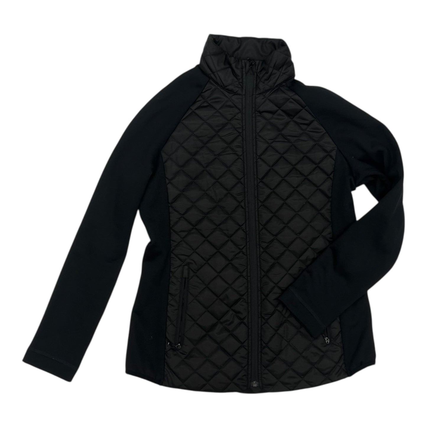 Jacket Puffer & Quilted By Lands End In Black, Size:M