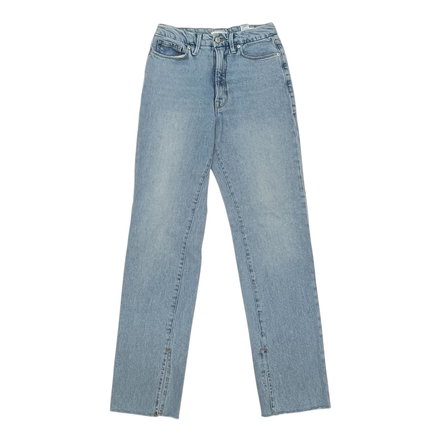 Jeans Straight By Good American In Blue Denim, Size:6