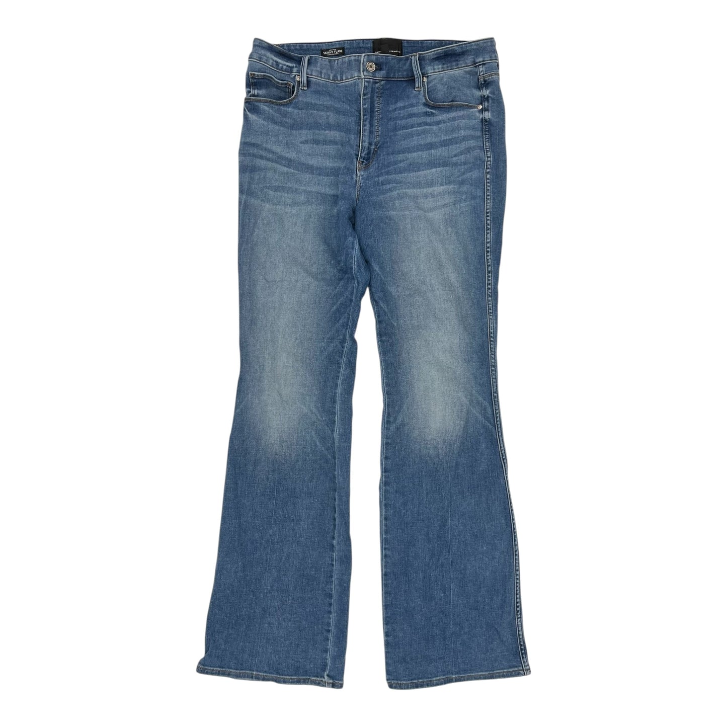 Jeans Flared By White House Black Market In Blue Denim, Size:14L