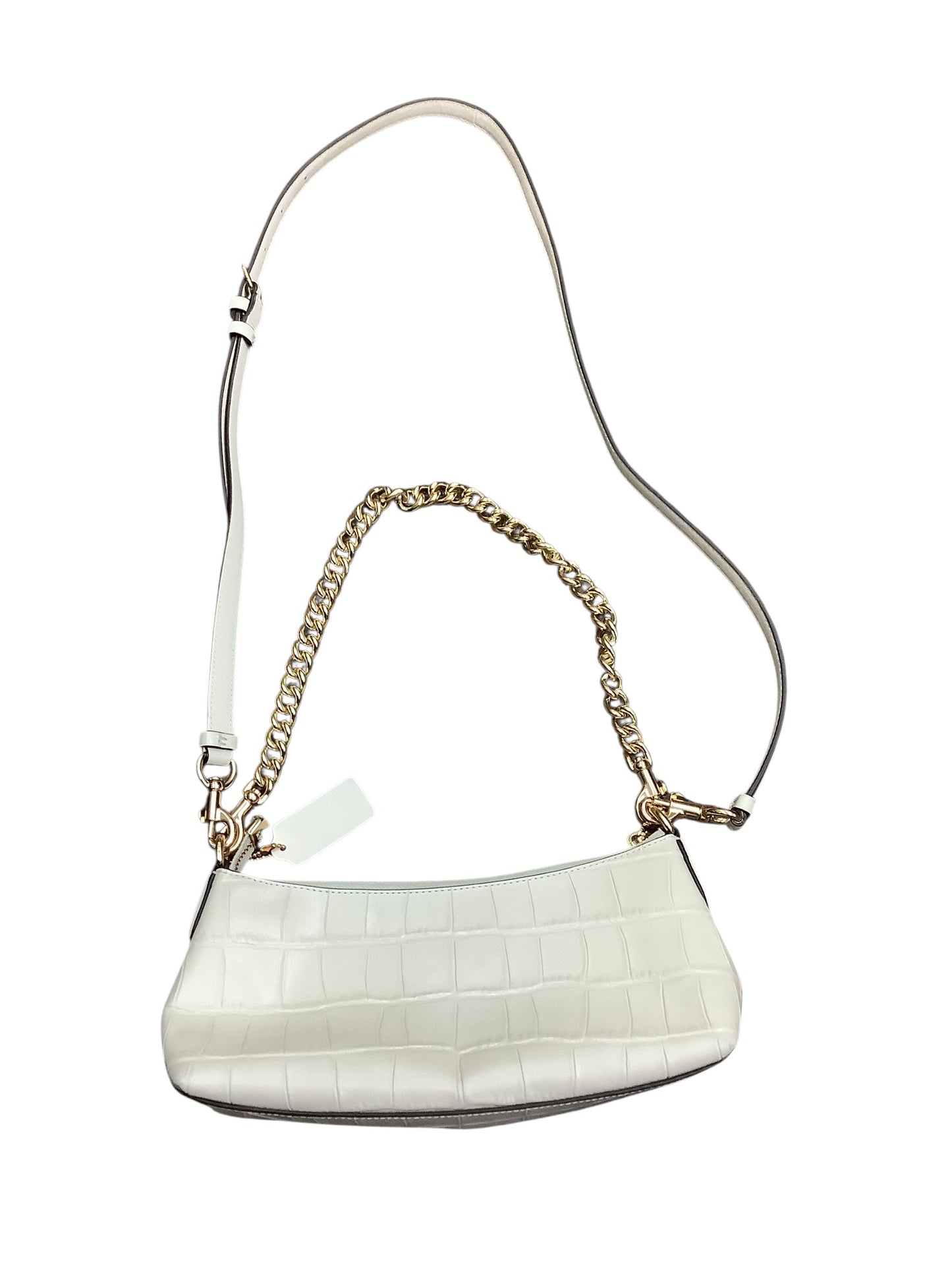 Crossbody Designer By Coach In White, Size:Small