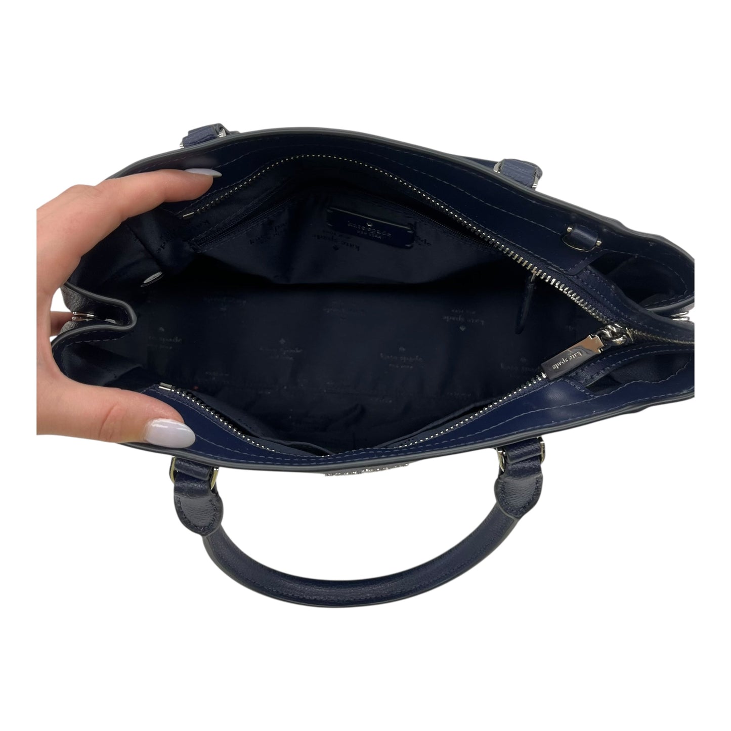 Handbag Designer By Kate Spade In Blue, Size:Medium
