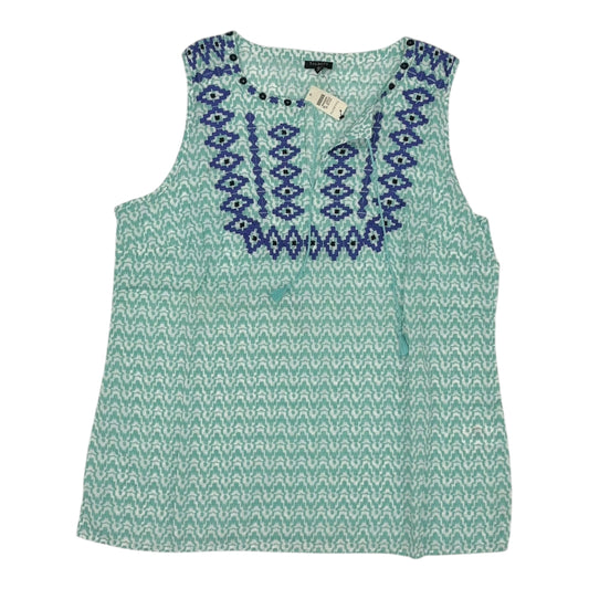 Top Sleeveless By Talbots In Blue, Size:M