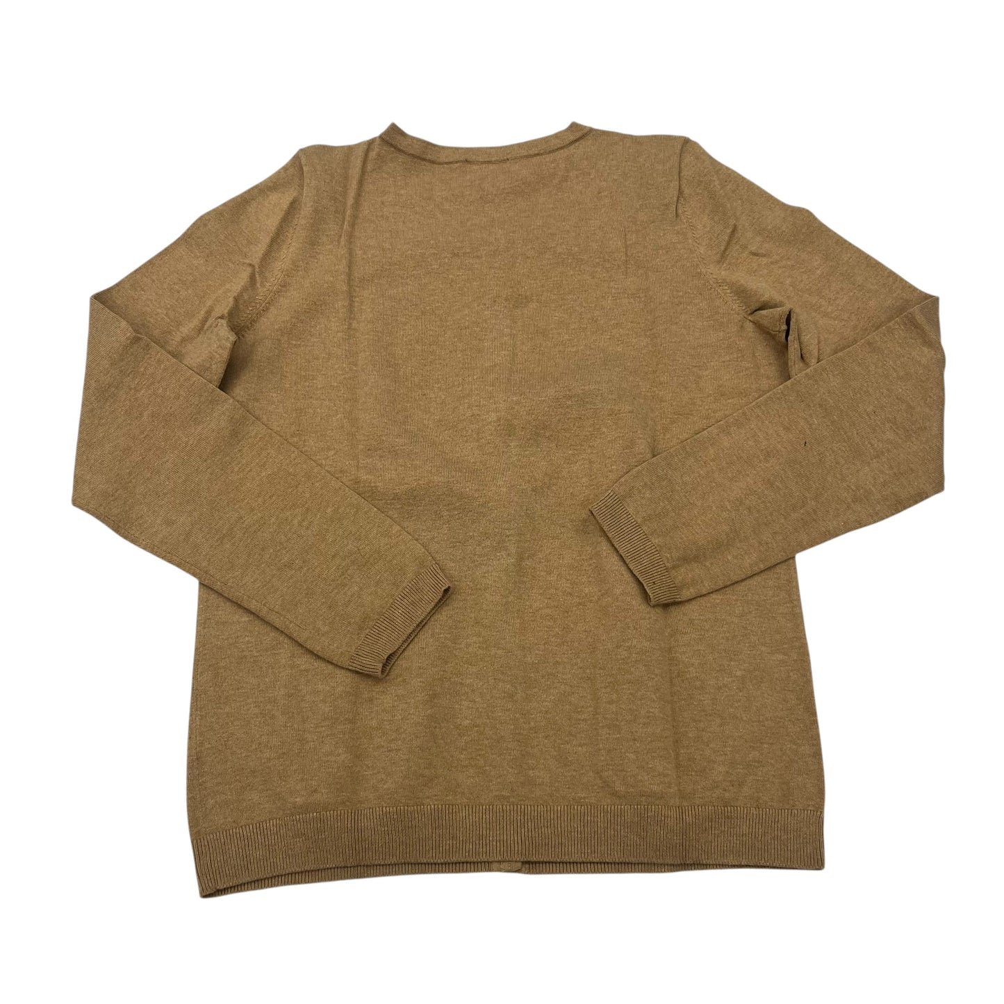 Sweater Cardigan By Talbots In Tan, Size:Sp