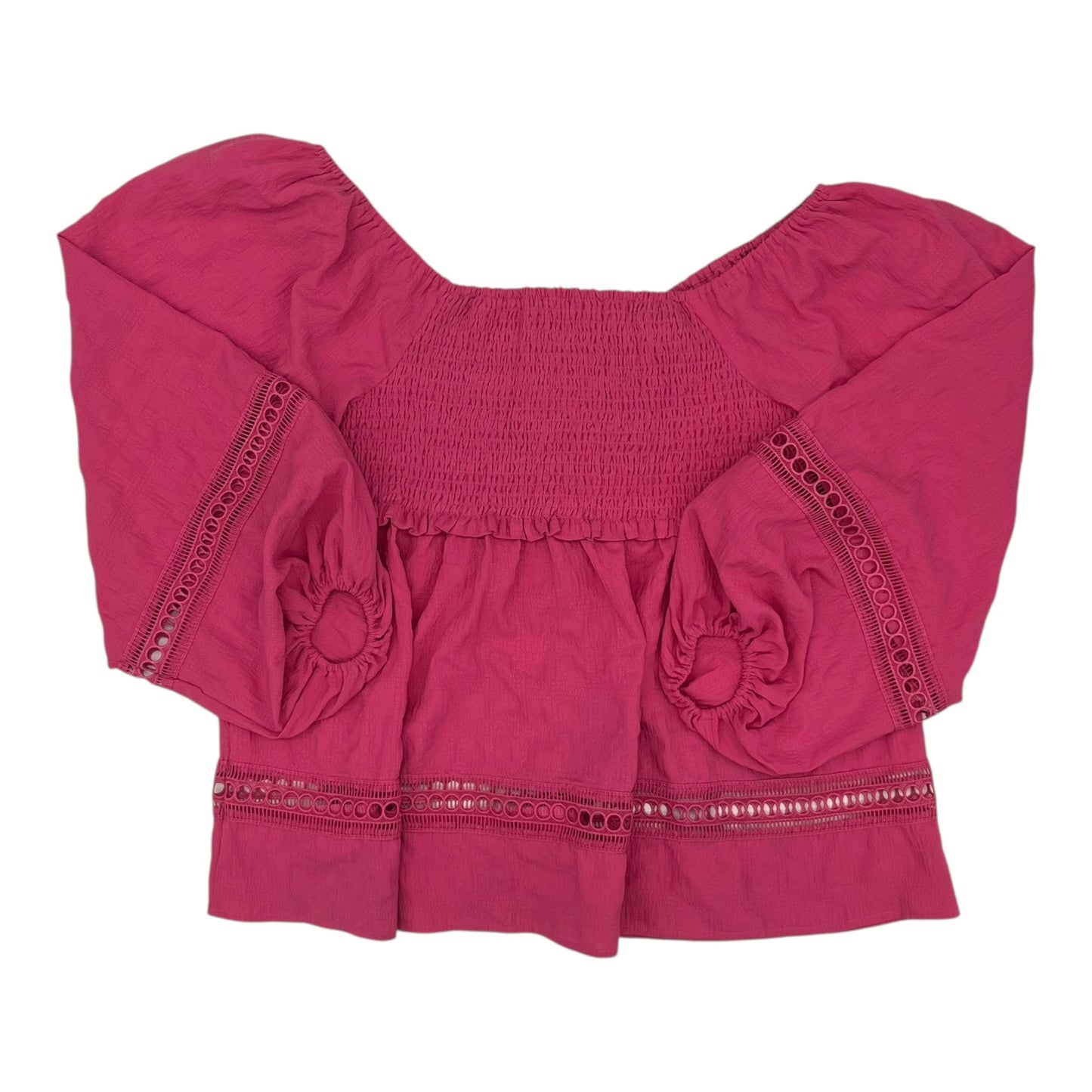 Blouse Ls By Clothes Mentor In Pink, Size:2X