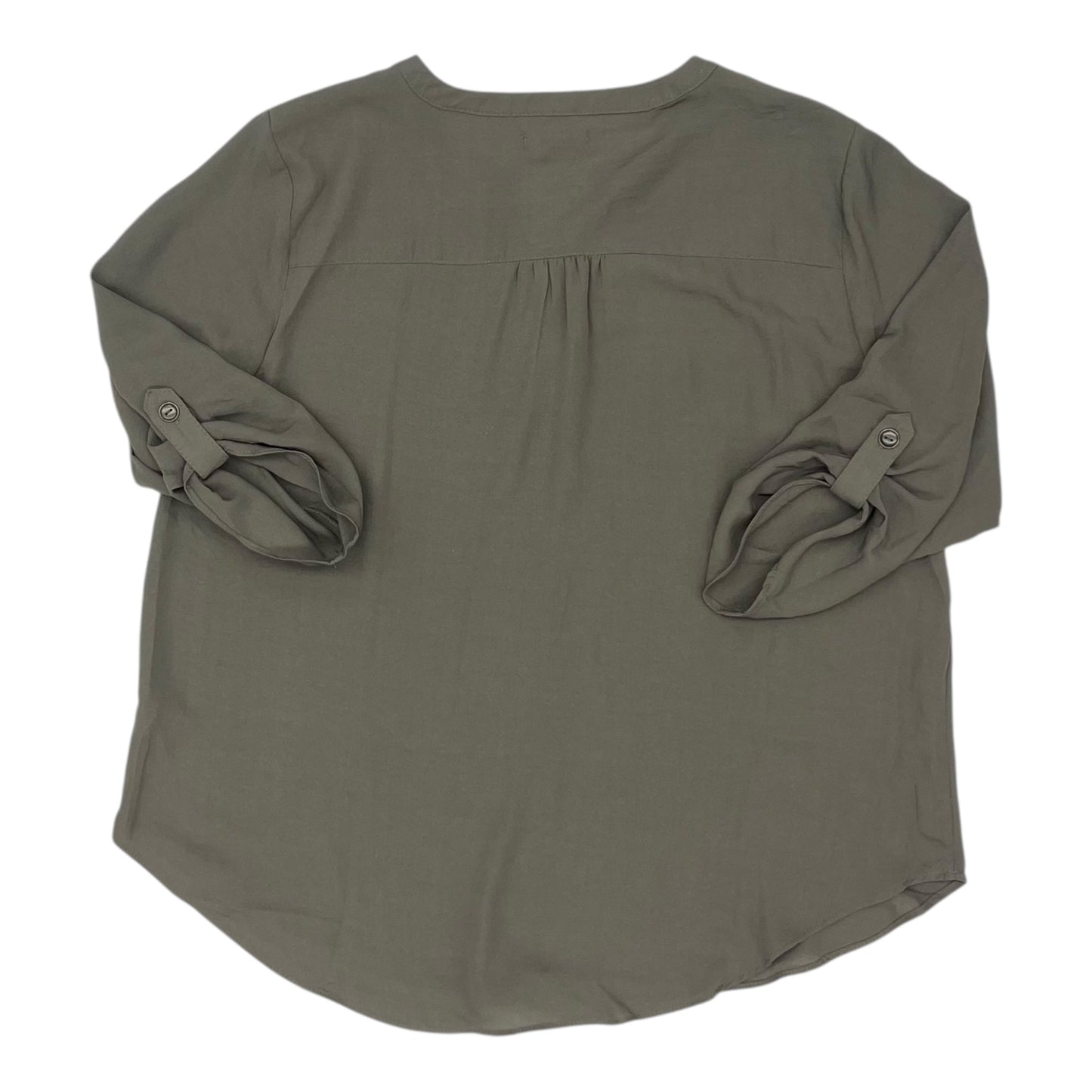 Blouse Ls By Maurices In Green, Size:Xl