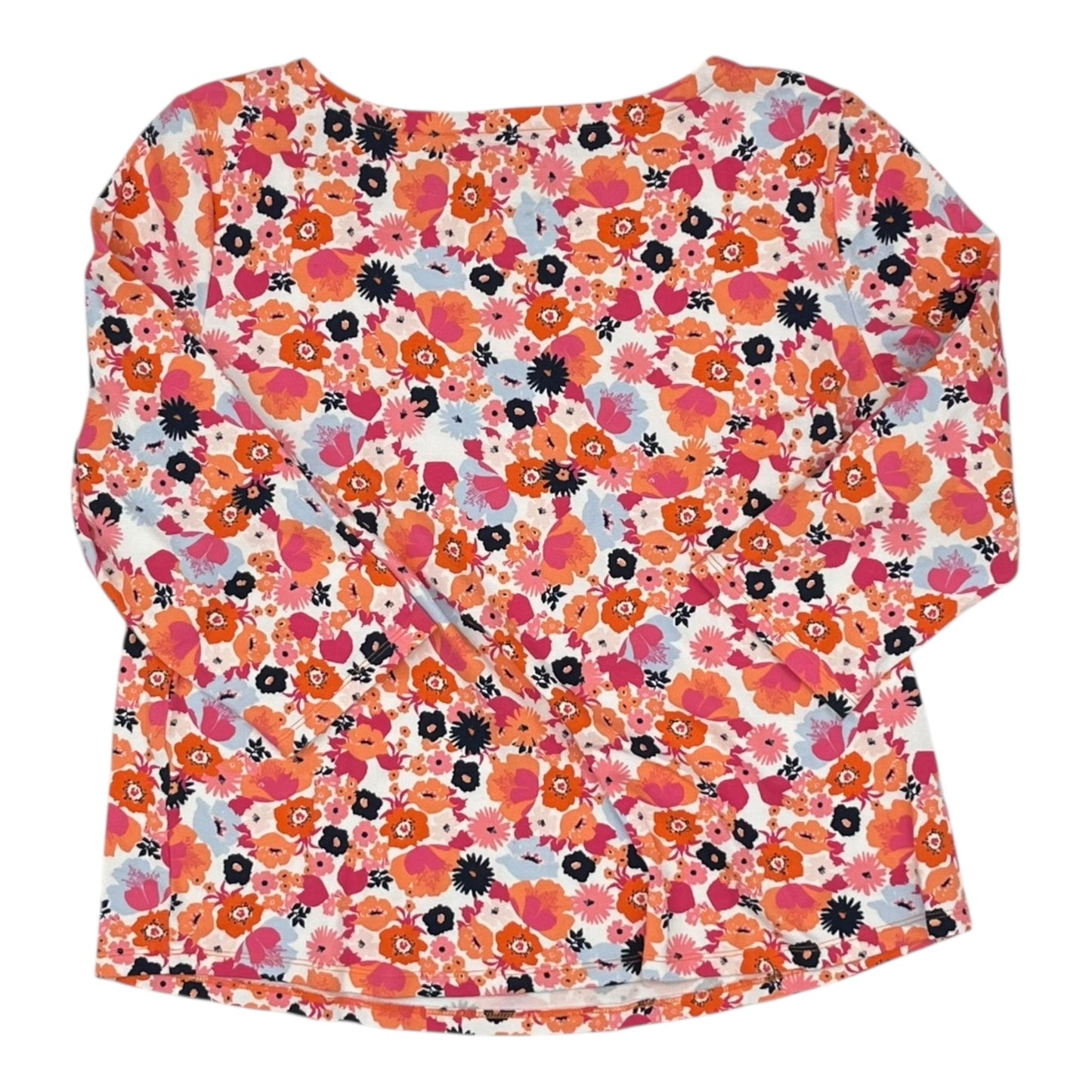 Top 3/4 Sleeve By Charter Club In Floral Print, Size:Xl