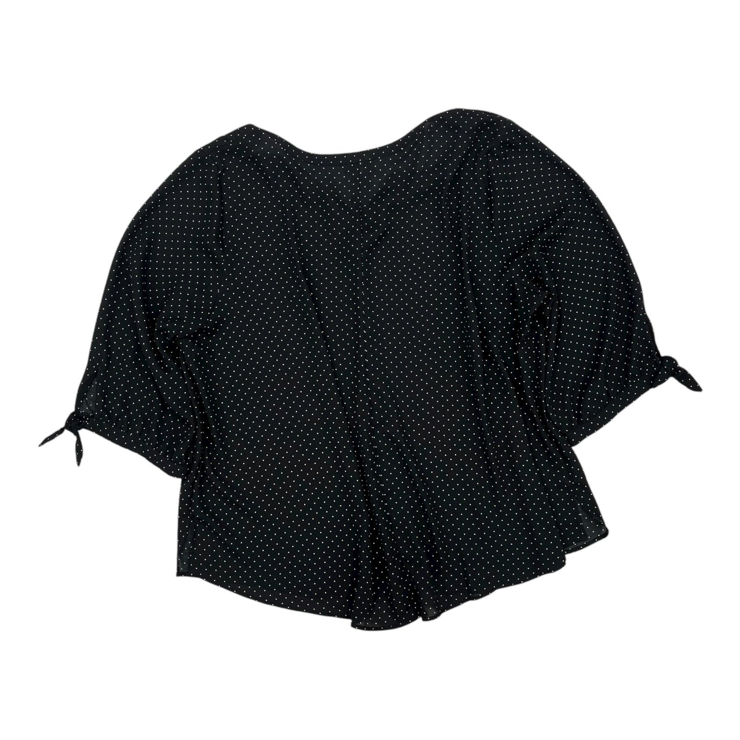 Blouse 3/4 Sleeve By Catherines In Black, Size:2