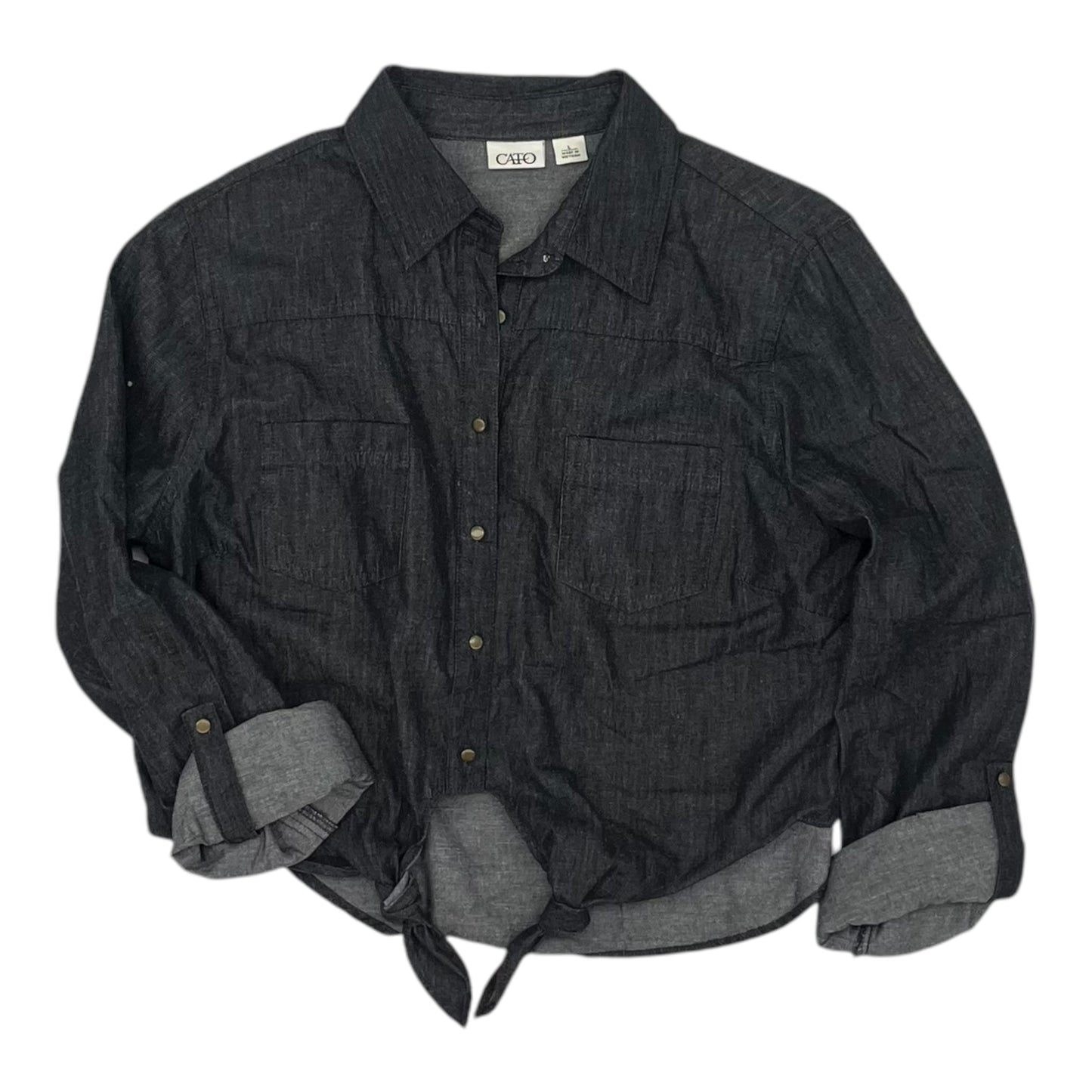 Top Ls By Cato In Black, Size:L