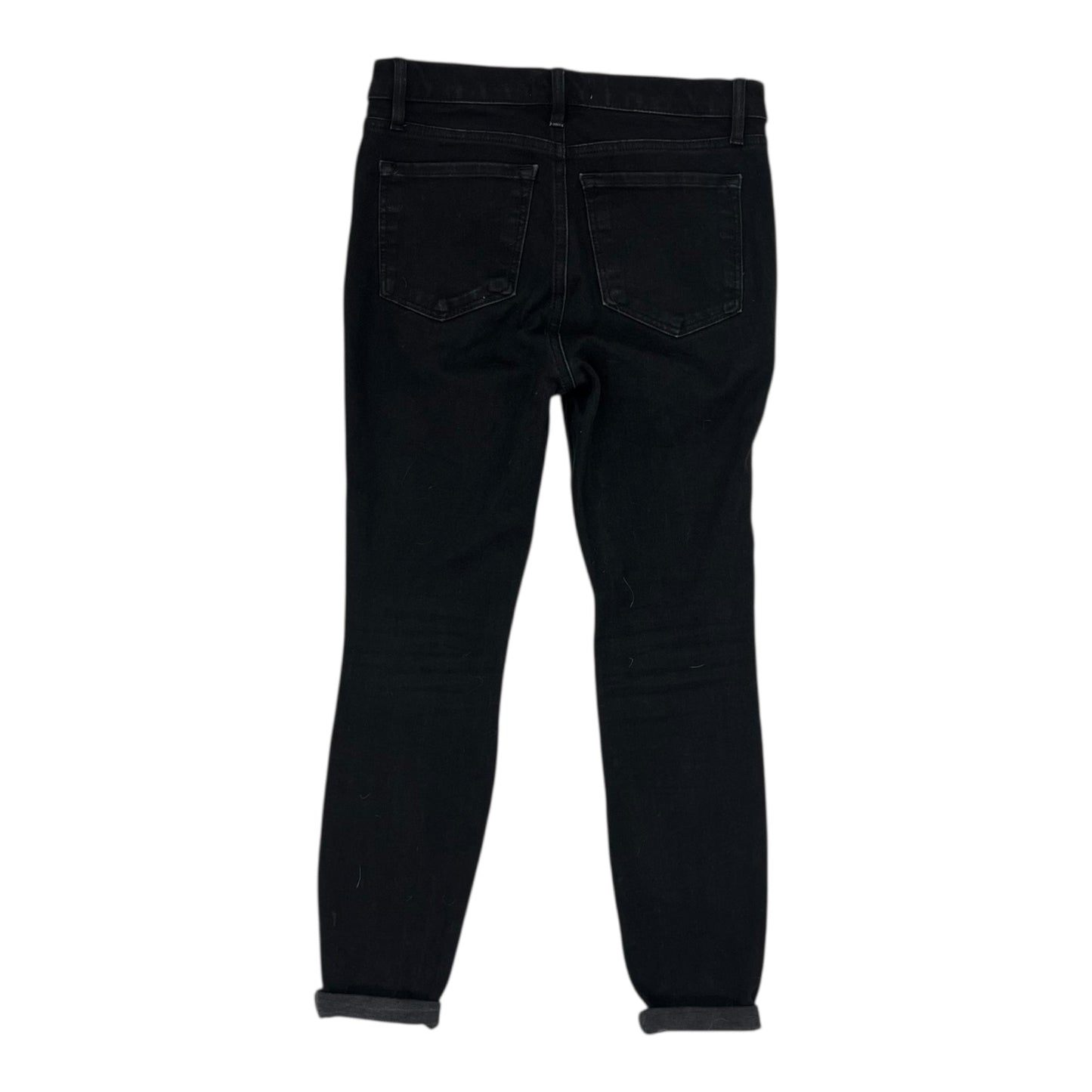 Jeans Skinny By Loft In Black Denim, Size:4