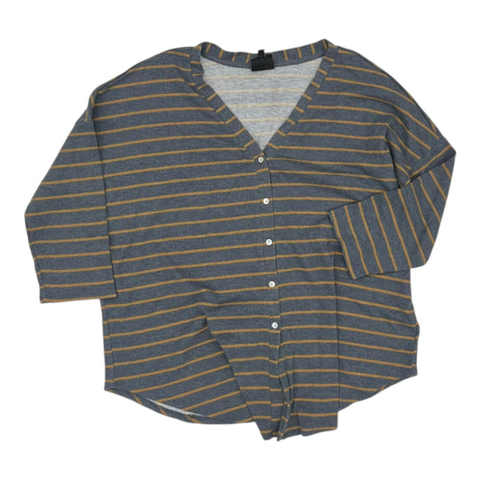 Top 3/4 Sleeve By Bobeau In Grey, Size:M