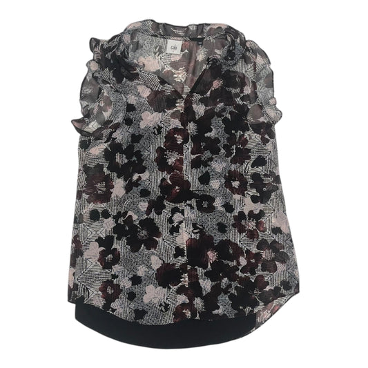 Blouse Ss By Cabi In Black & Pink, Size:S