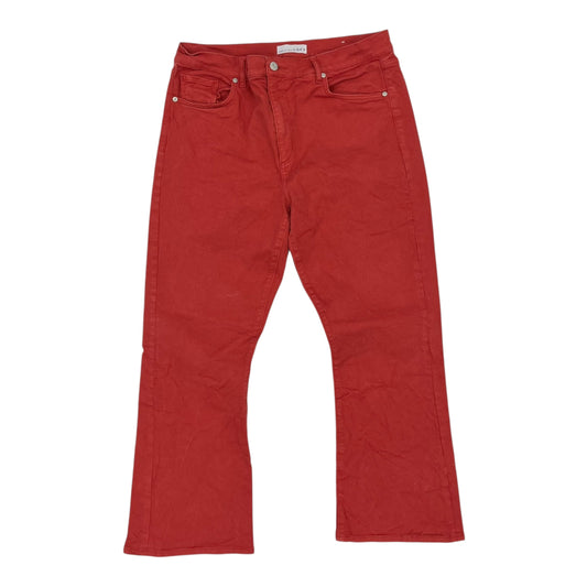 Jeans Cropped By Loft In Orange, Size:12