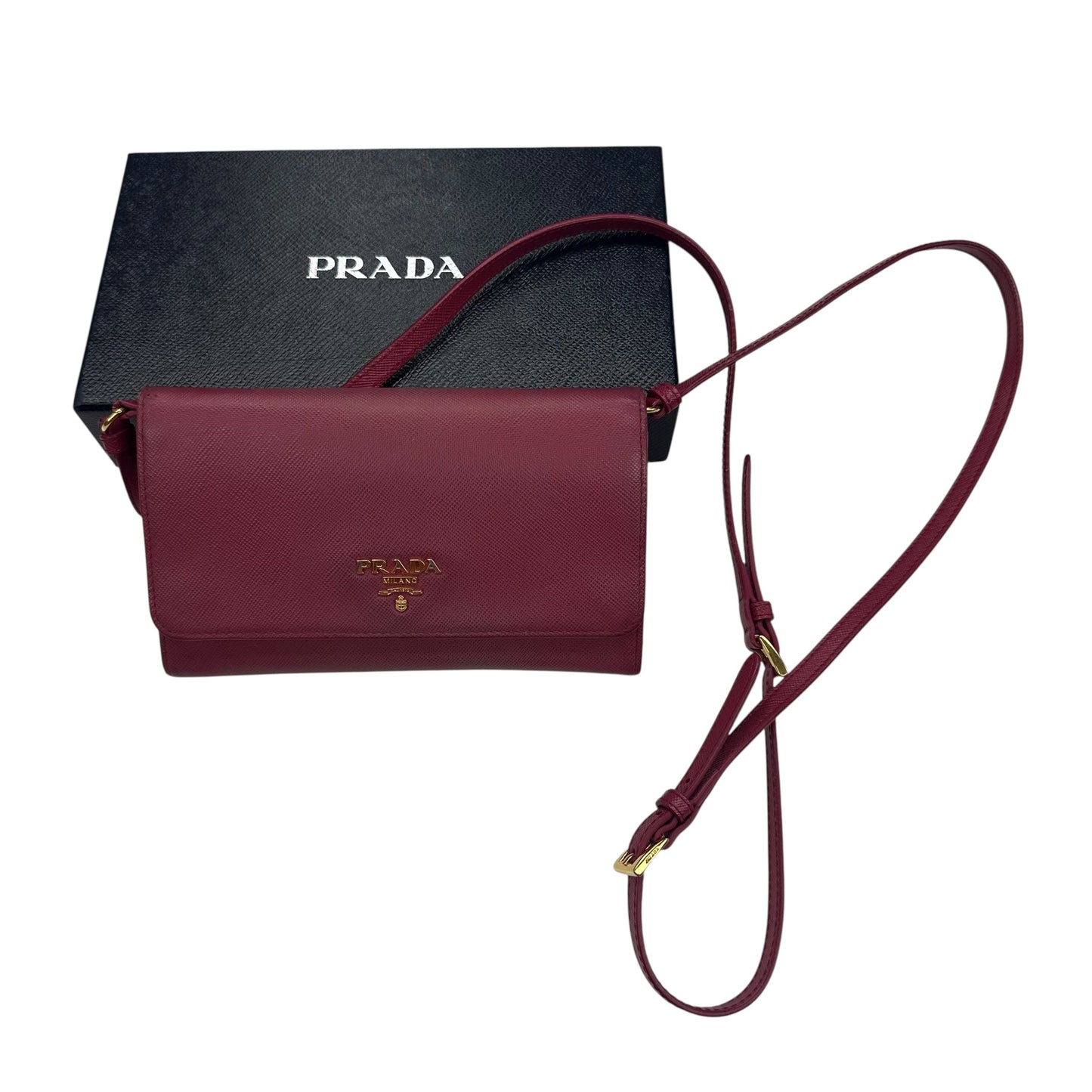 Crossbody Luxury Designer By Prada In Pink, Size:Small
