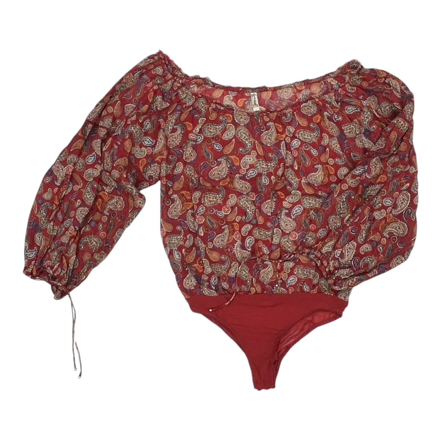 Bodysuit By Free People In Red, Size:M