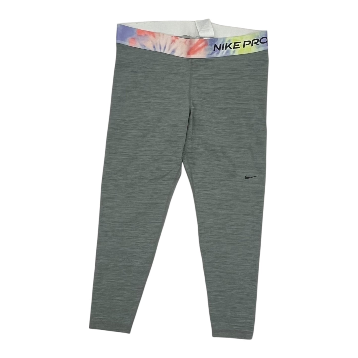 Athletic Leggings Capris By Nike Apparel In Grey, Size:Xl
