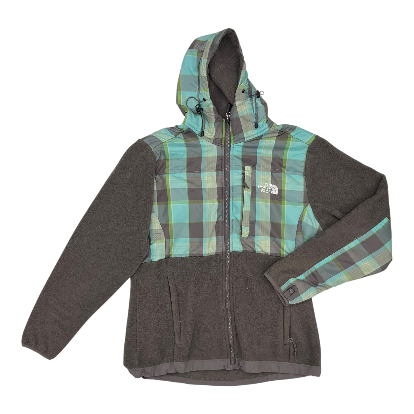 Athletic Jacket By The North Face In Blue & Grey, Size:L