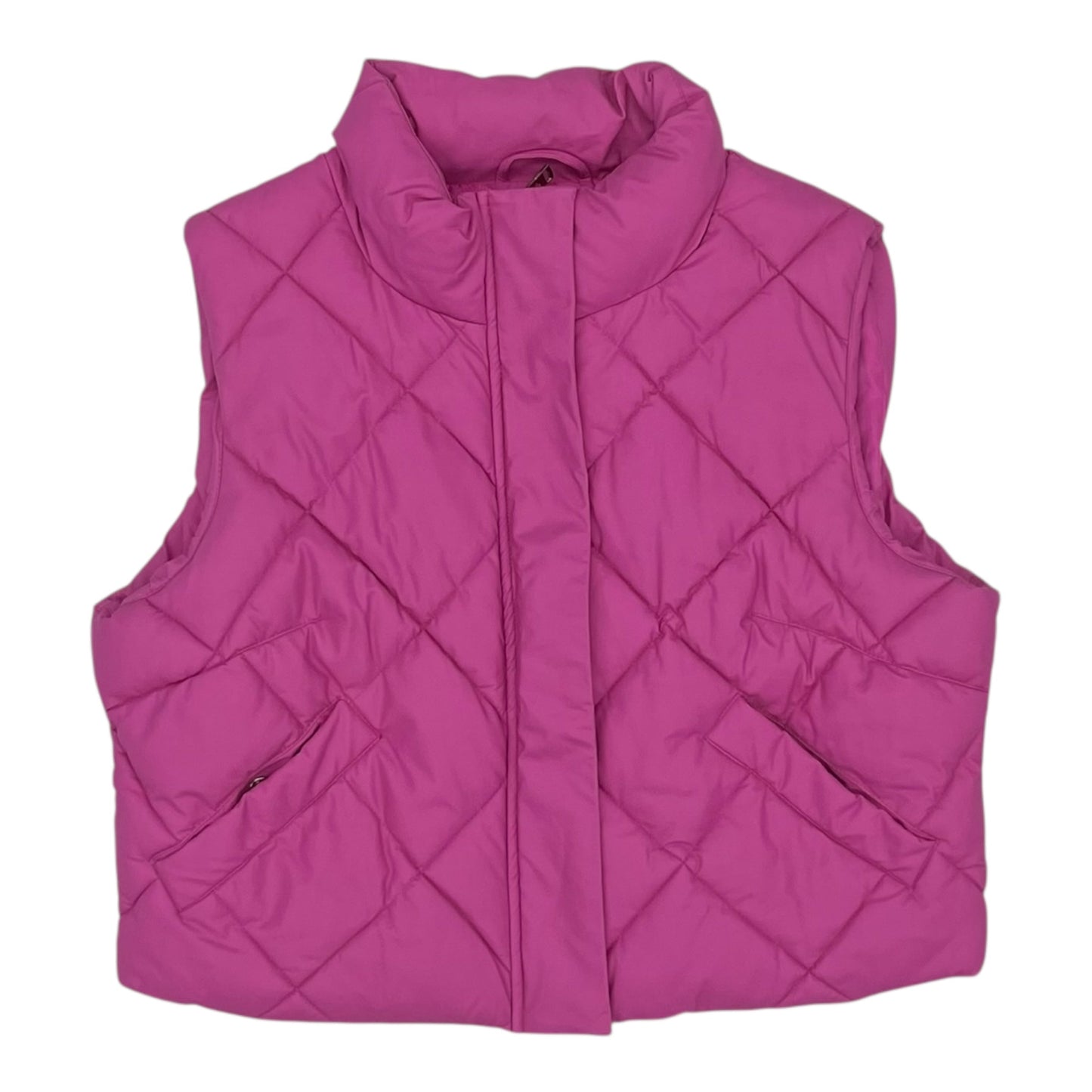 Vest Puffer & Quilted By Clothes Mentor In Pink, Size:L