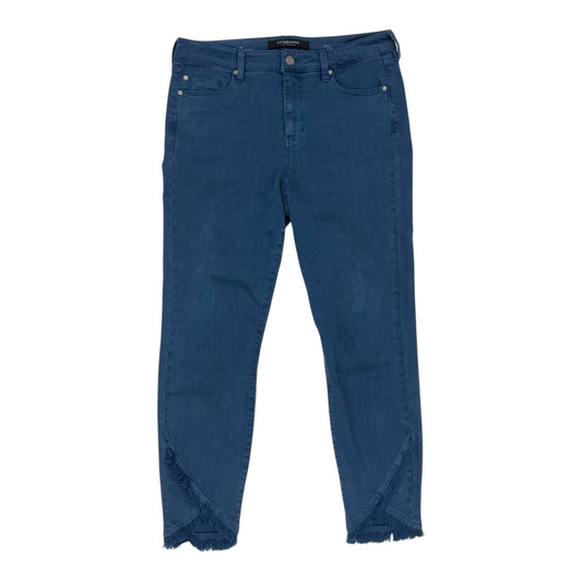 Jeans Skinny By Liverpool In Blue Denim, Size:12
