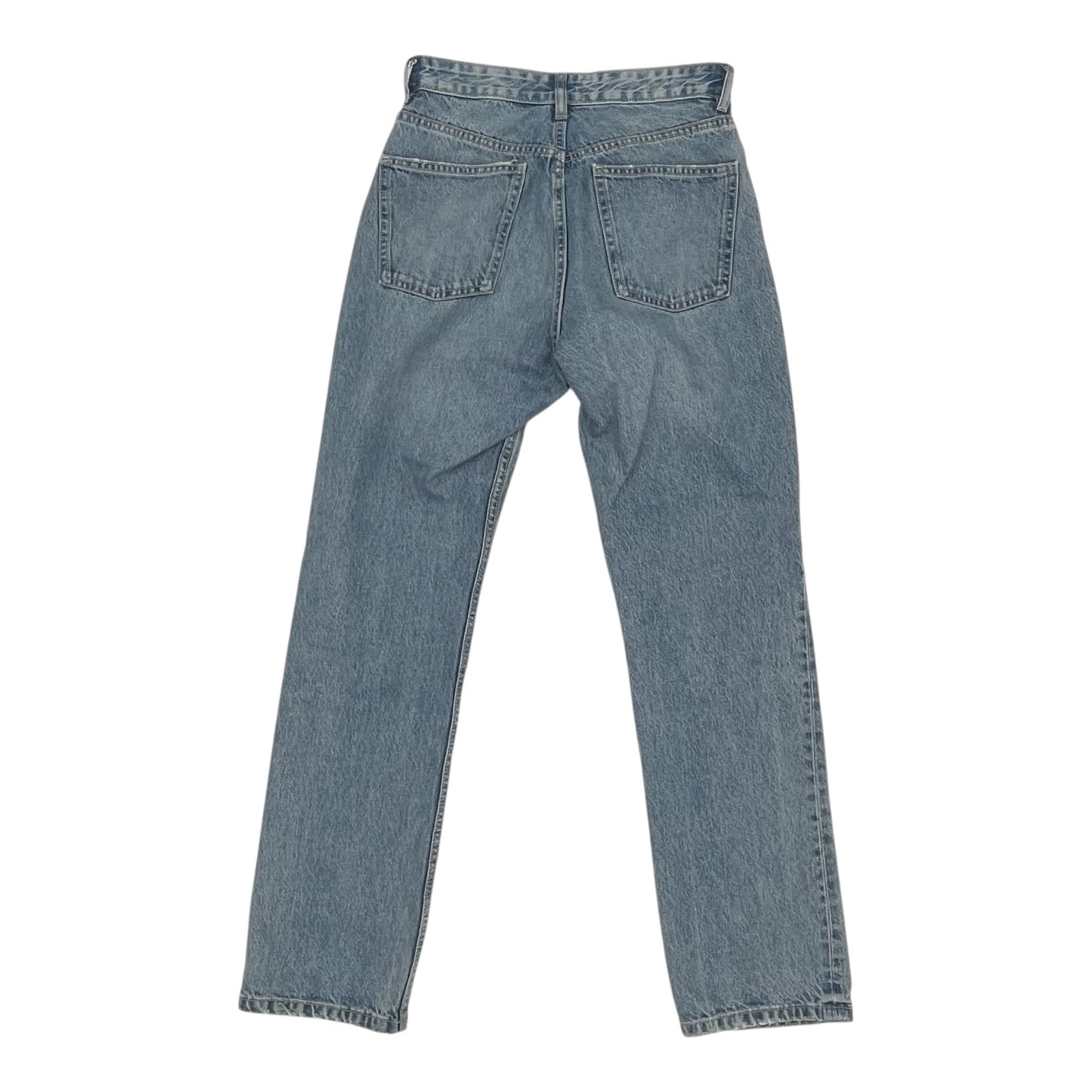 Jeans Straight By Zara In Blue Denim, Size:6