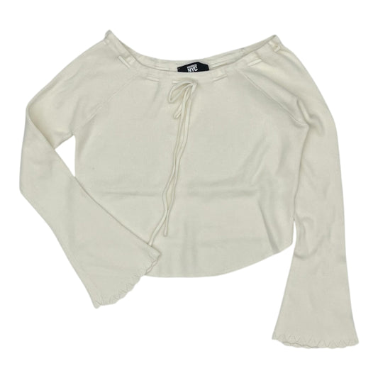 Sweater By Madden Nyc In Cream, Size:Xl