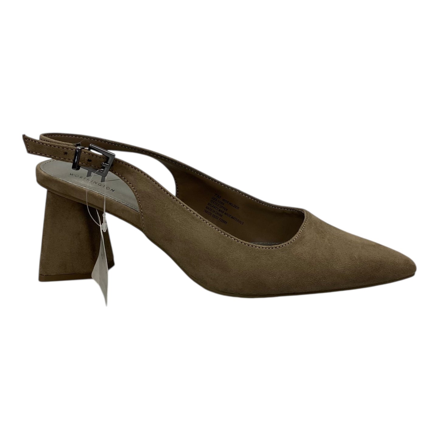 Shoes Heels Block By Worthington In Brown, Size:7