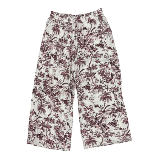 Pants Linen By Lc Lauren Conrad In Pink & White, Size:L