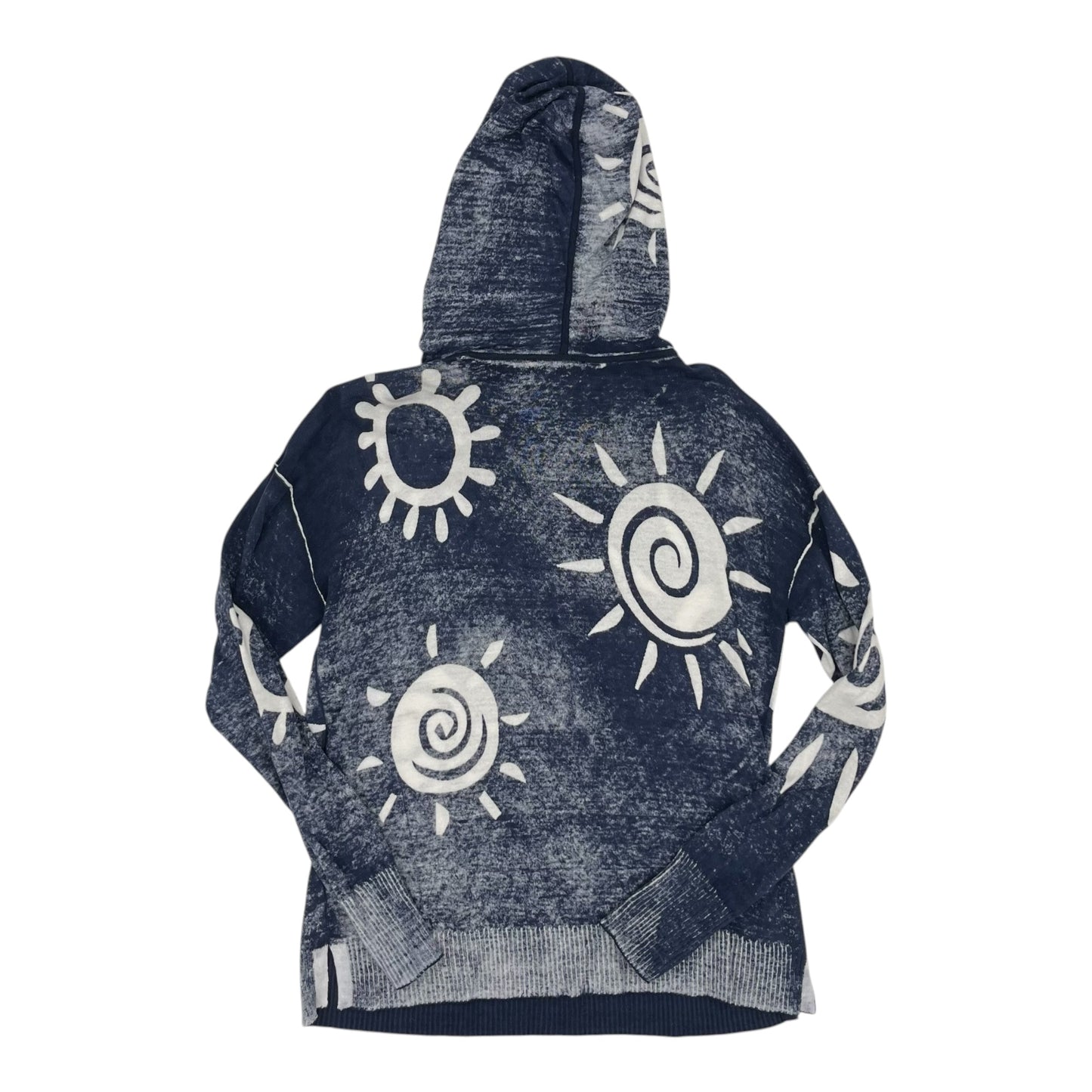 Top Ls By Charlie B In Blue & Cream, Size:M