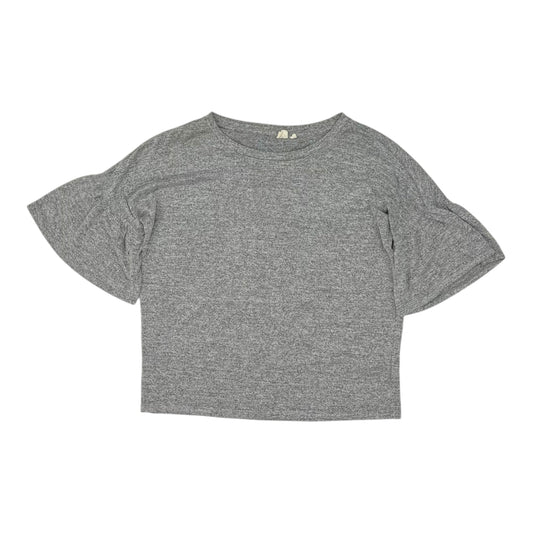 Top 3/4 Sleeve By Gap In Grey, Size:S