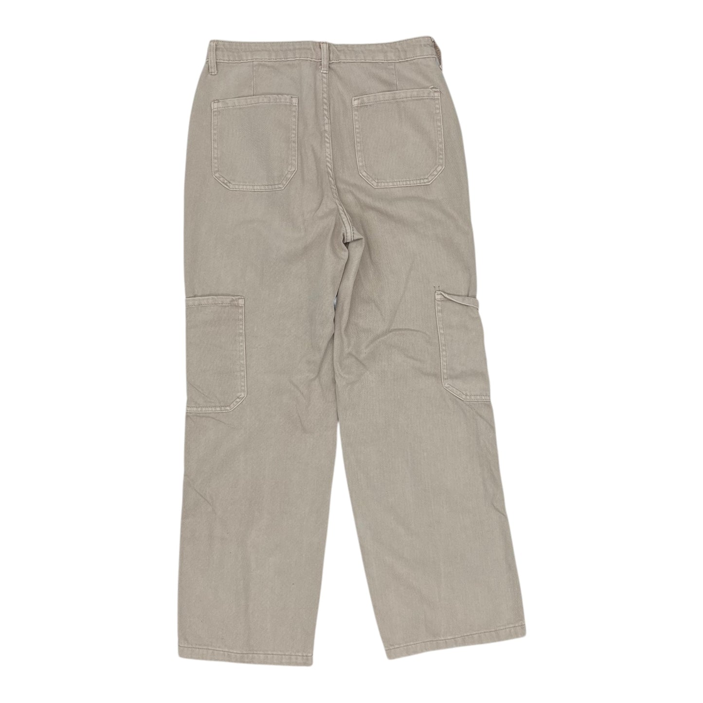 Jeans Wide Leg By Bp In Cream Denim, Size:8
