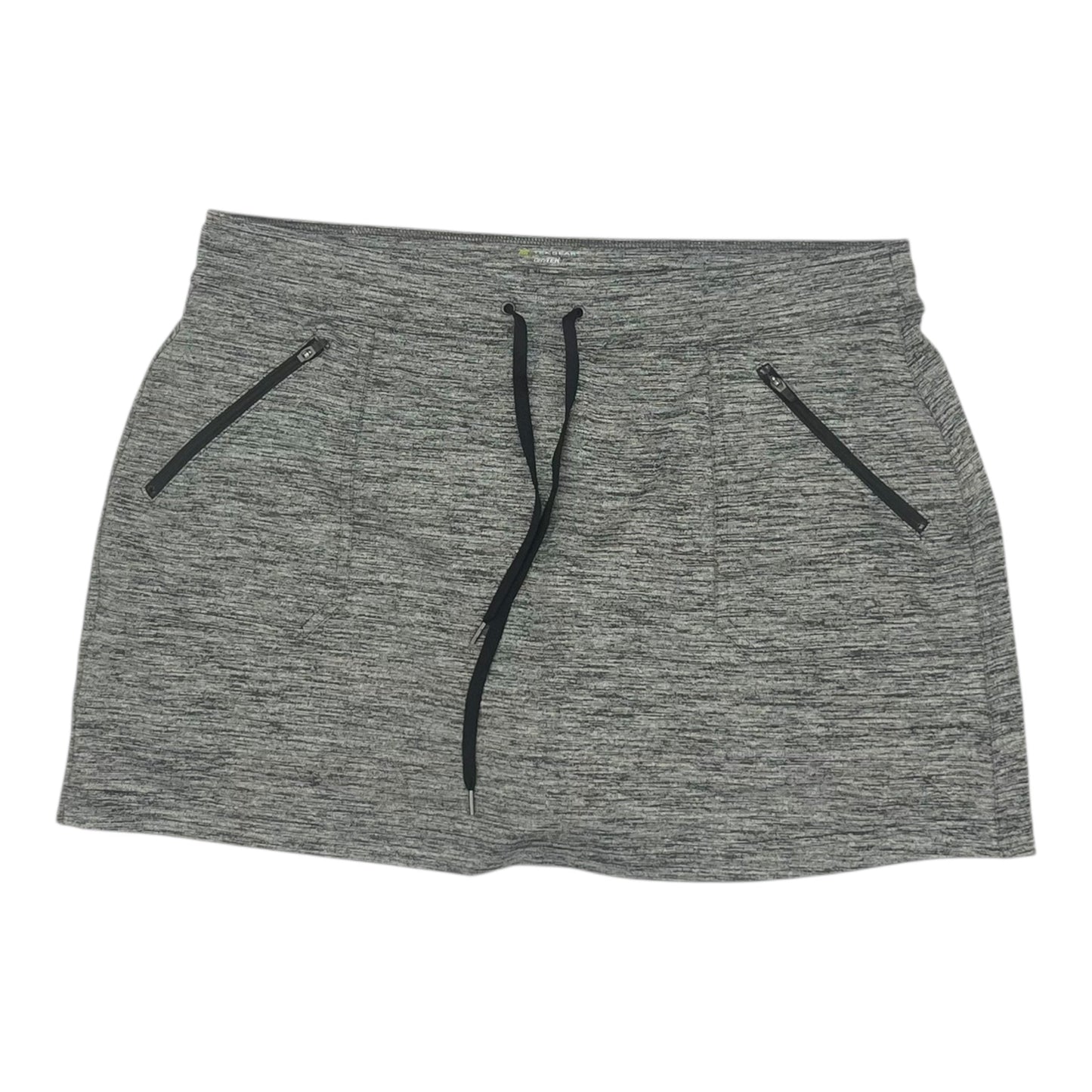 Athletic Skort By Tek Gear In Grey, Size:Xl