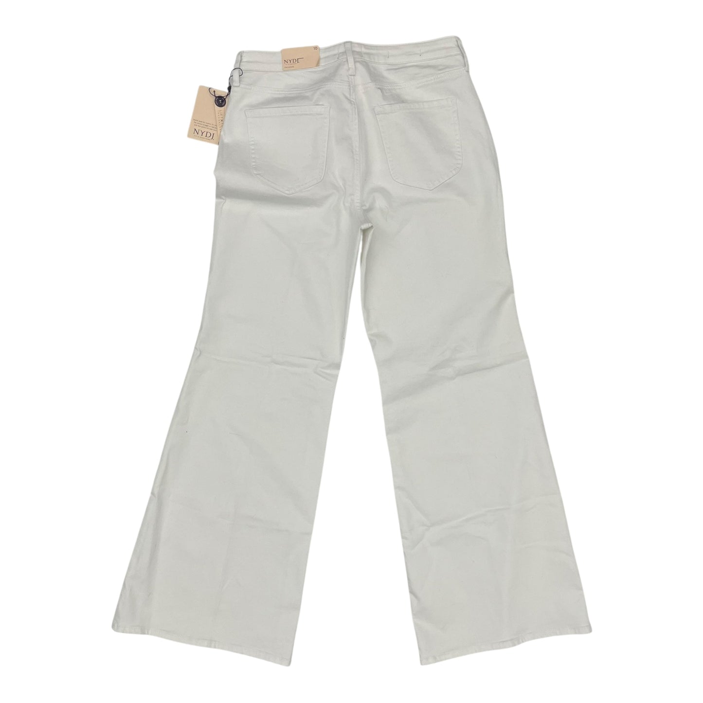 Jeans Wide Leg By Not Your Daughters Jeans In White Denim, Size:10