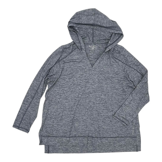 Athletic Top Ls Hoodie By Livi Active In Blue, Size:2X