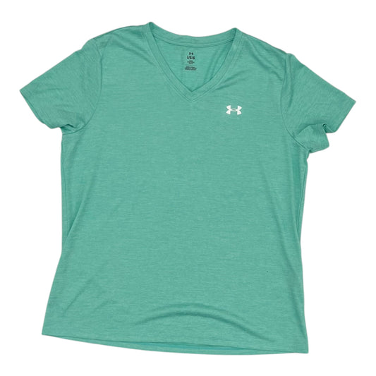Athletic Top Ss By Under Armour In Aqua, Size:L