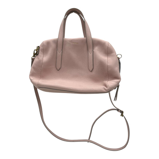 Handbag Leather By Fossil In Pink, Size:Medium