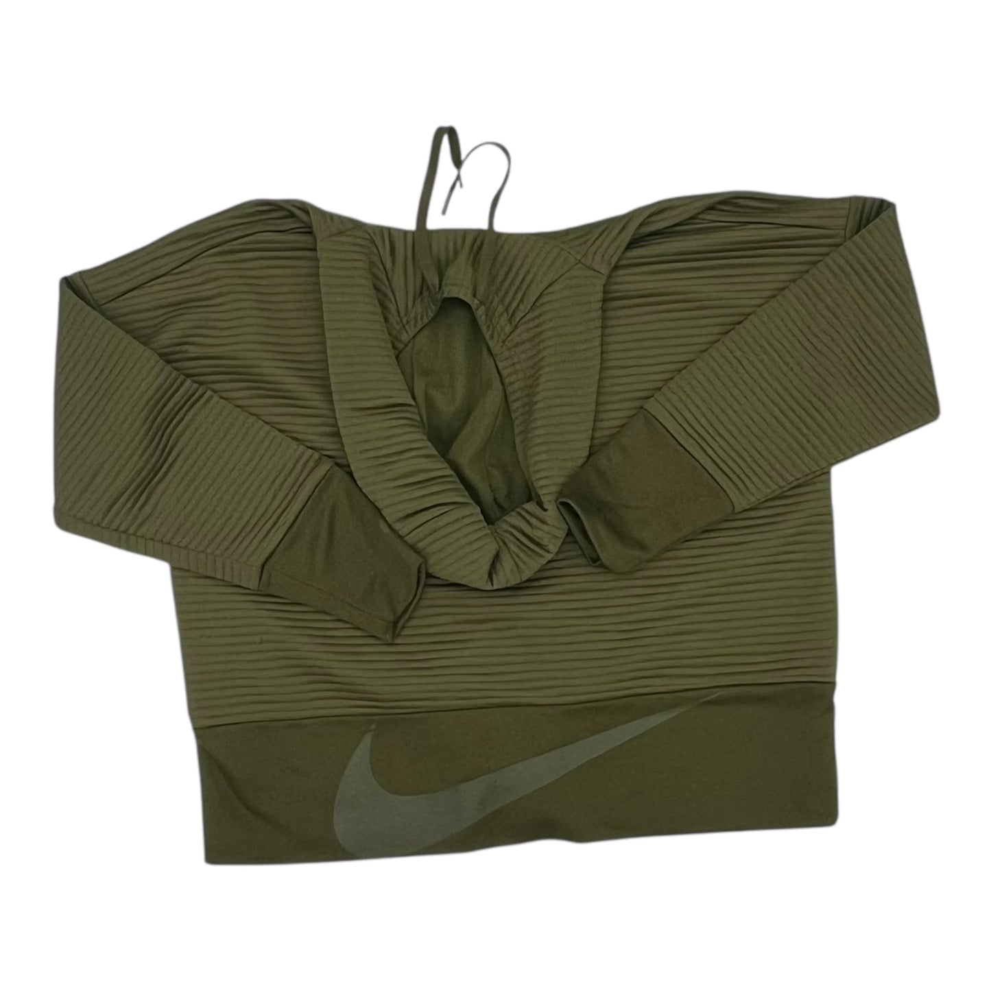 Athletic Sweatshirt Hoodie By Nike In Green, Size:M